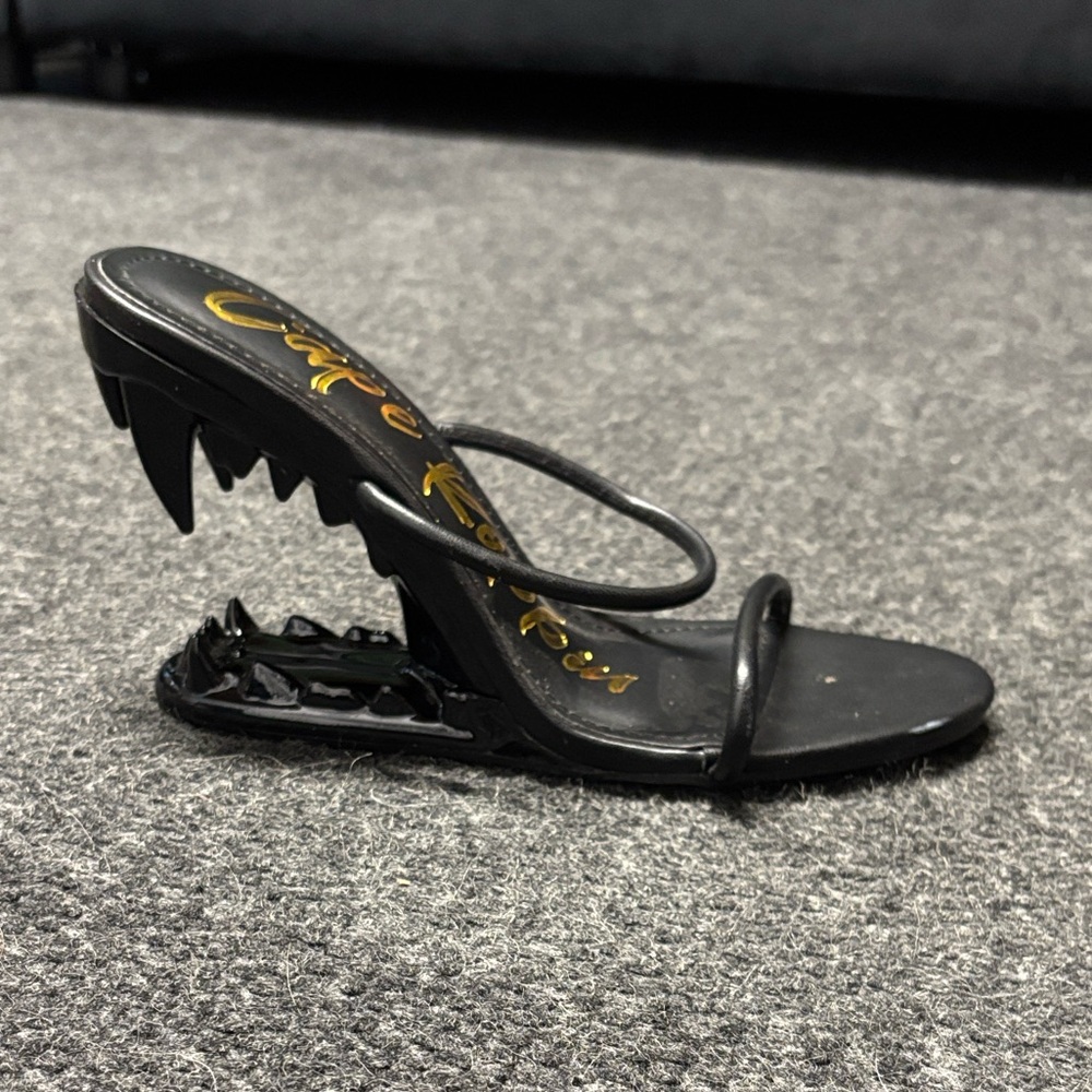 Cape Robbin Black Strappy Heels